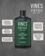 VINES VINTAGE -3 en 1 Champú 500ml - Imagen 2